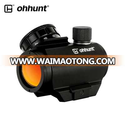 Ohhunt Low Power Compact 1x21 Tactical Dot Sight  3 MOA Red Dot Reflex Sight Scope with Weaver Picatinny Mount