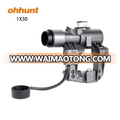 Ohhunt Compact SVD Scope 1x30RD Tactical Hunting Red Dot Sighting fit Tigr SKS Style Side Mount