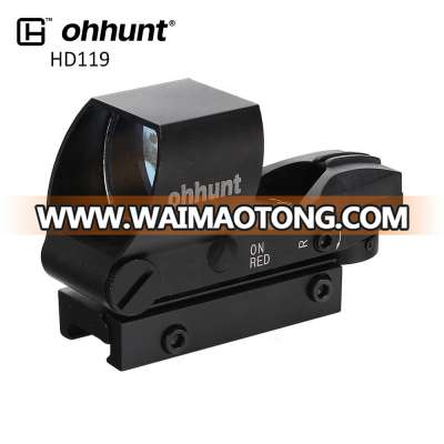 Ohhunt HD119 Red Dot Sight Red Green Dot Hunting Reflex Scope with Picatinny Weaver Mount