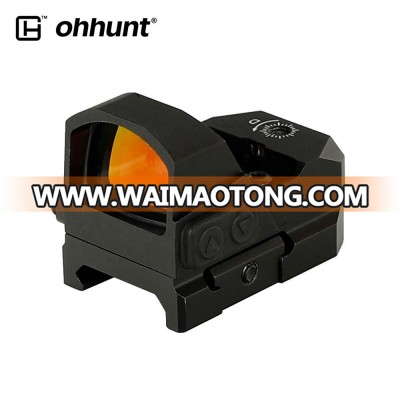 Ohhunt 1x24mm 3 MOA Red Dot Reticle WaterProof ShockProof Compact Tactical Reflex Red Dot Sight With Night Vision Level