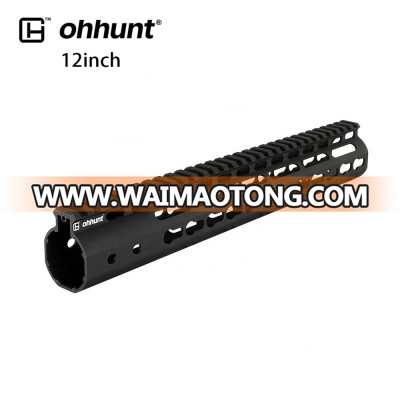 Ohhunt Slim Style 7'' 9'' 10'' 12'' 13.5'' 15'' Picatinny Rail AR15 Free Float Keymod Handguard with Steel Barrel nuts