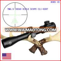 canislatrans tactical airsoft rifle scope TM4.5-18x40 night vision riflescope with rangefinder for hunting CL1-0287black