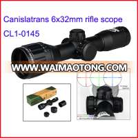 Tactical airsoft optic rifle scope canislatrans 6x32 night vision riflescope with illuminated mil-dot for hunting CL1-0145